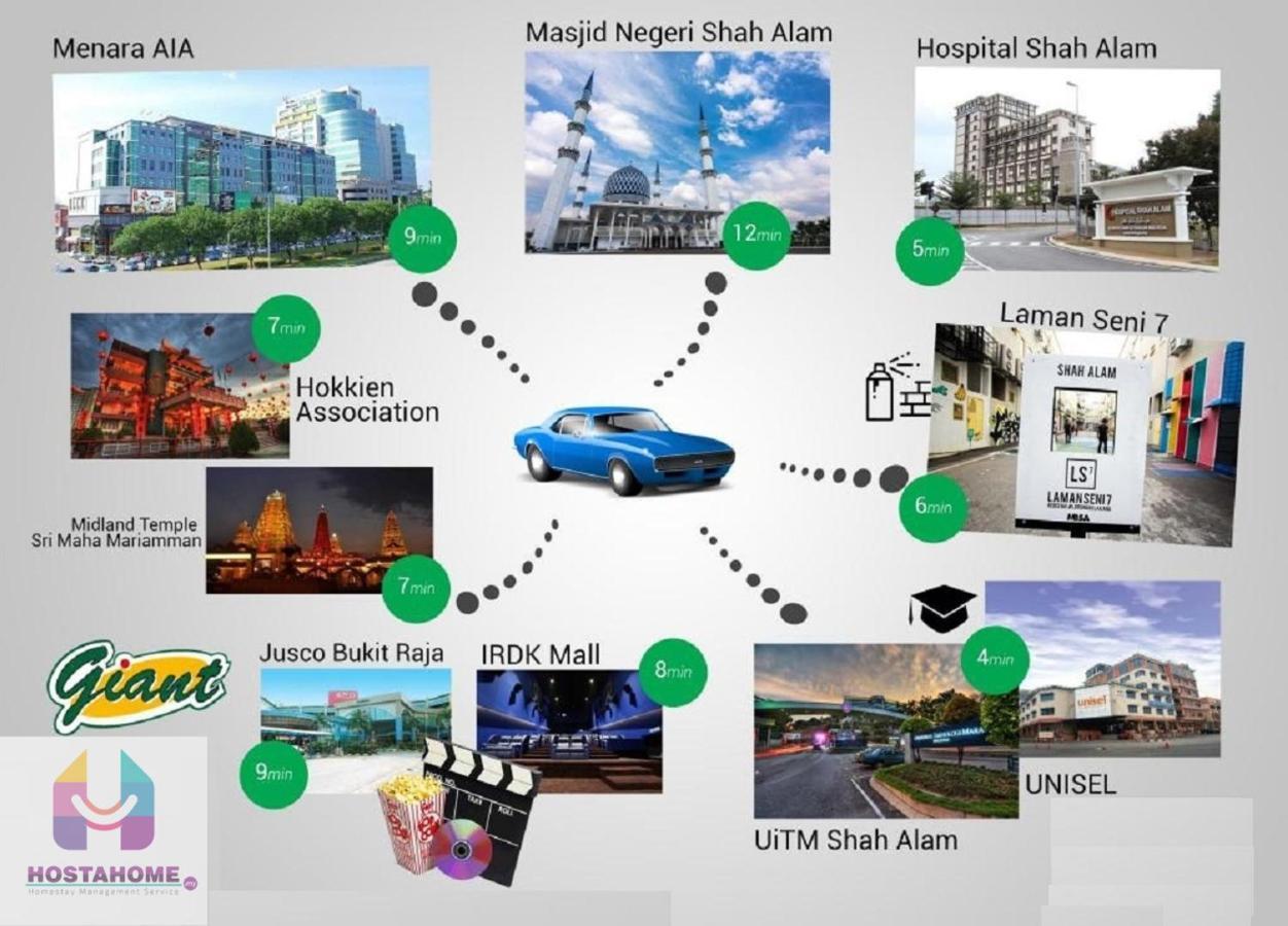 Hostahome Suites At I-City, Central Mall Shah Alam Exterior foto
